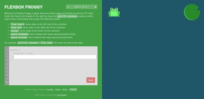 Flexbox Froggy