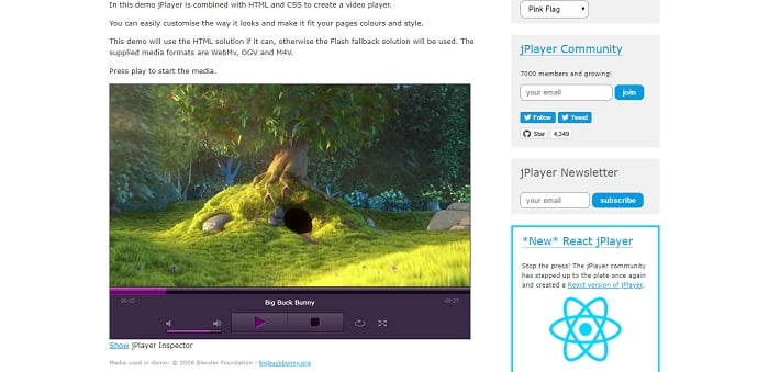 jPlayer - HTML5 Audio & Video for jQuery