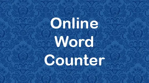 Online Word Counter