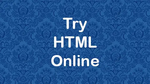 Try HTML Online