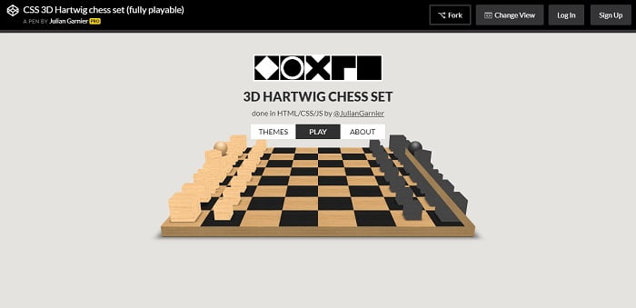 3D Hartwig chess set