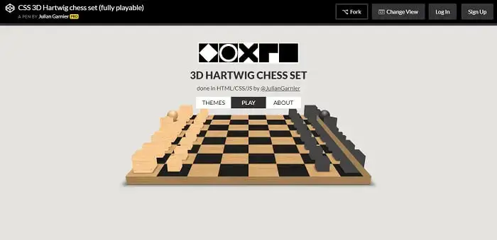 3D Hartwig chess set