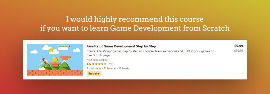 JavaScript Game Development Course from Udemy