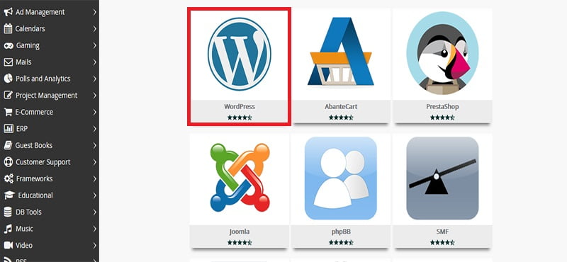 Select WordPress logo
