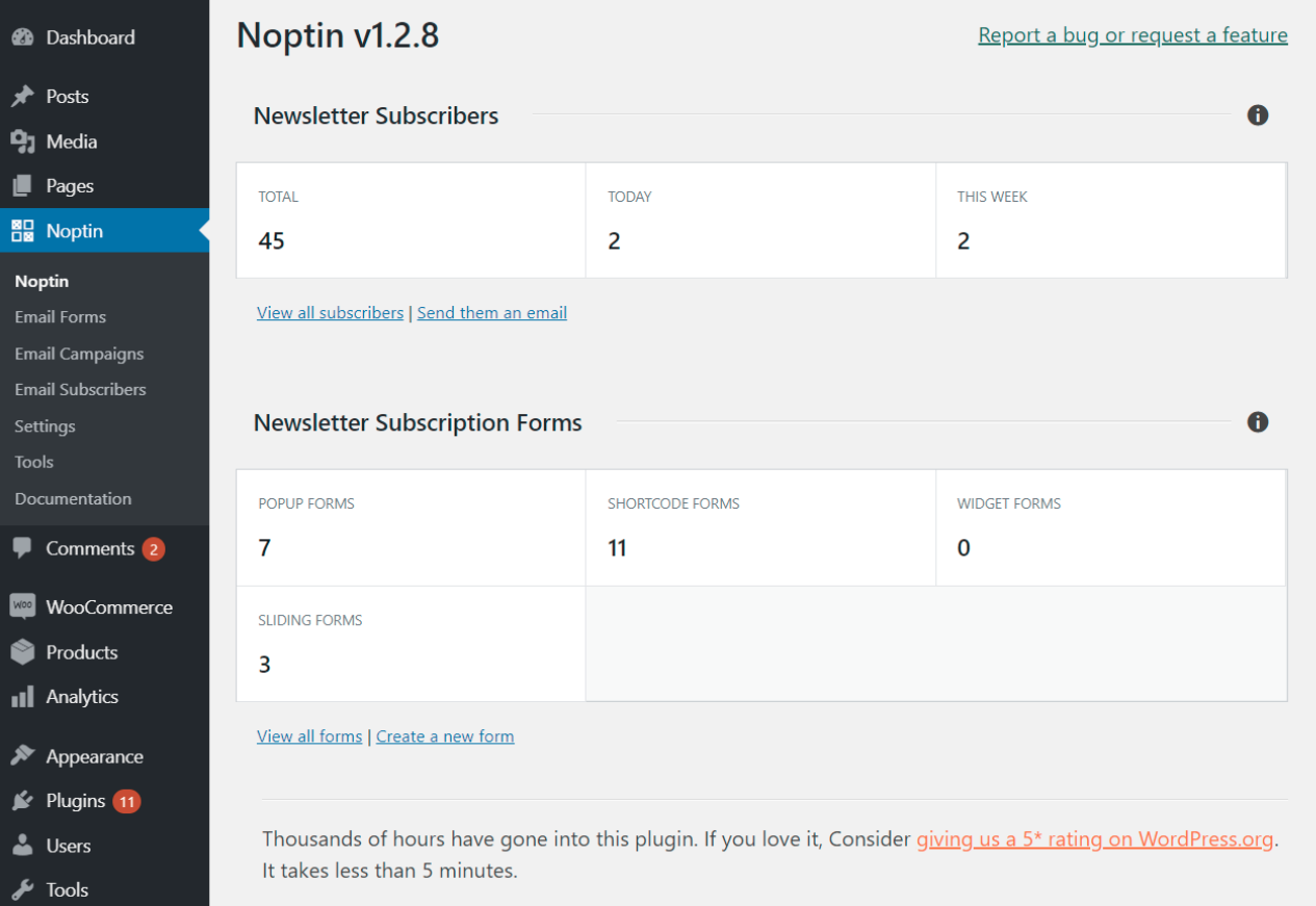 Simple Newsletter Plugin – Noptin