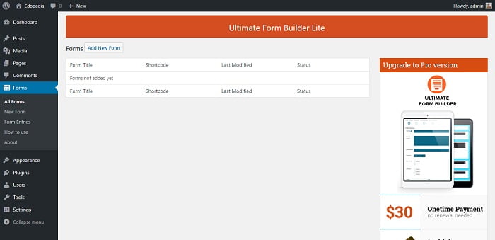 Contact Form for WordPress - Ultimate Form Builder Lite