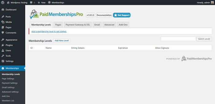 Paid Memberships Pro