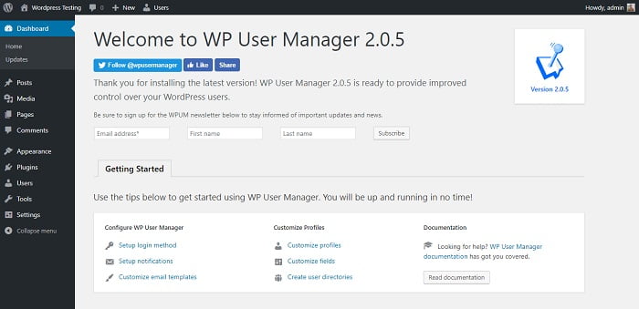 WP User Manager - User Profile Builder & Membership