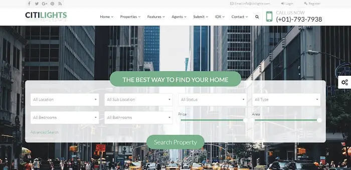 CitiLights - Real Estate WordPress Theme