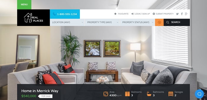 Real Places - Responsive WordPress Real Estate Theme