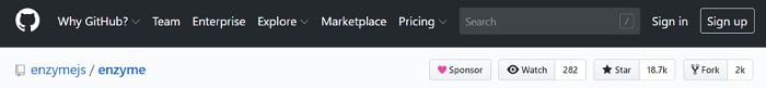 Enzyme Github Repository Stats
