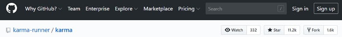 Karma Github Repository Stats