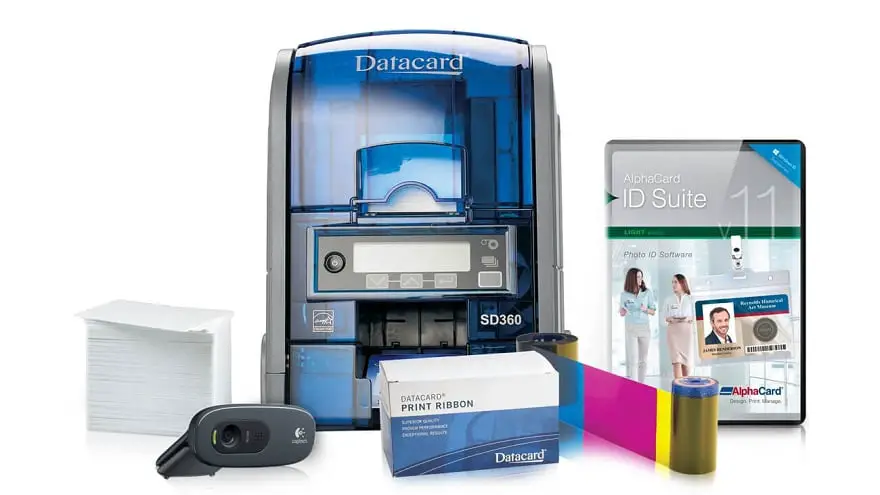 datacard sd360 dual sided id card printer