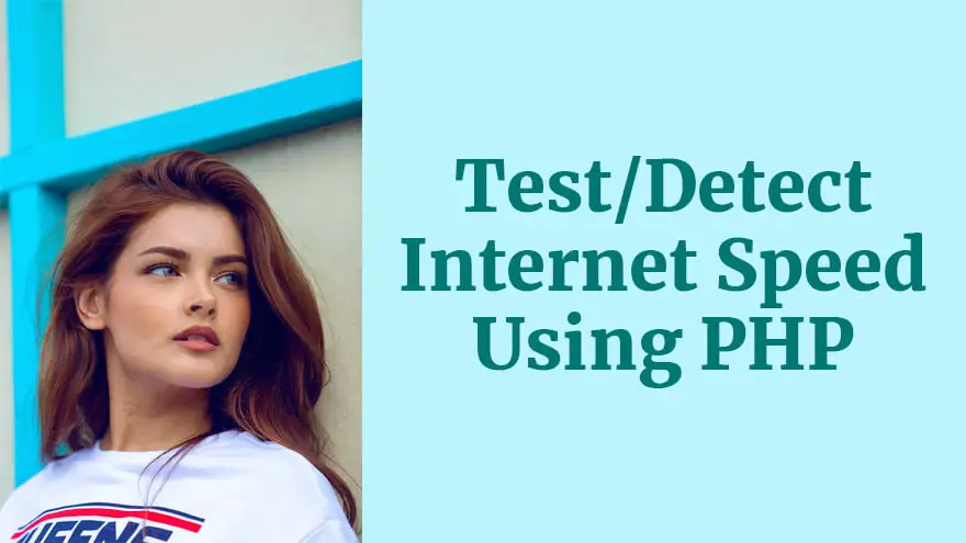 php internet speed test script