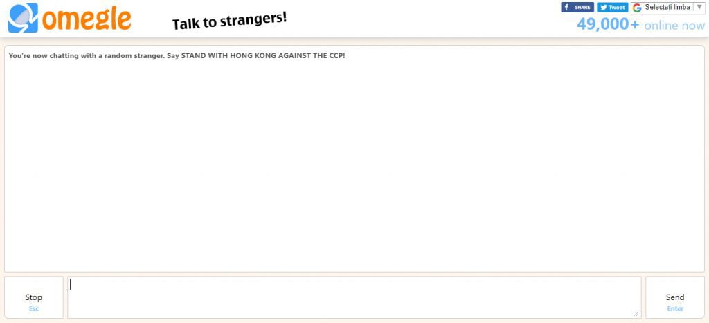 Omegle Chat Page
