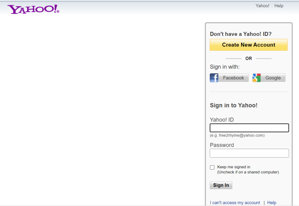 Old Yahoo Messenger Login/Register UI Clone in HTML5 CSS3 Javascript