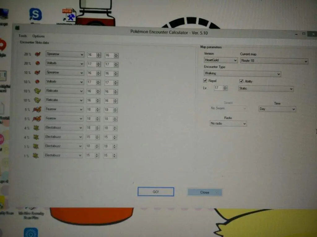 Pokemon Encounter Calculator