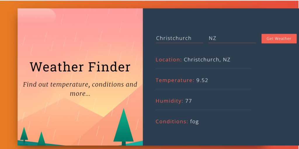 Weather App Using React Bootstrap OpenWeatherMap API