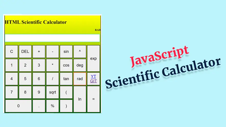 JavaScript Scientific Calculator