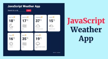 Create JavaScript Weather App Using OpenWeather API