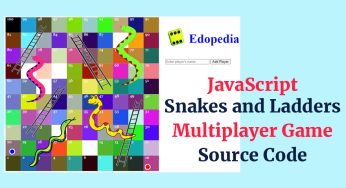 JavaScript Snakes and Ladders Multiplayer Game Source Code