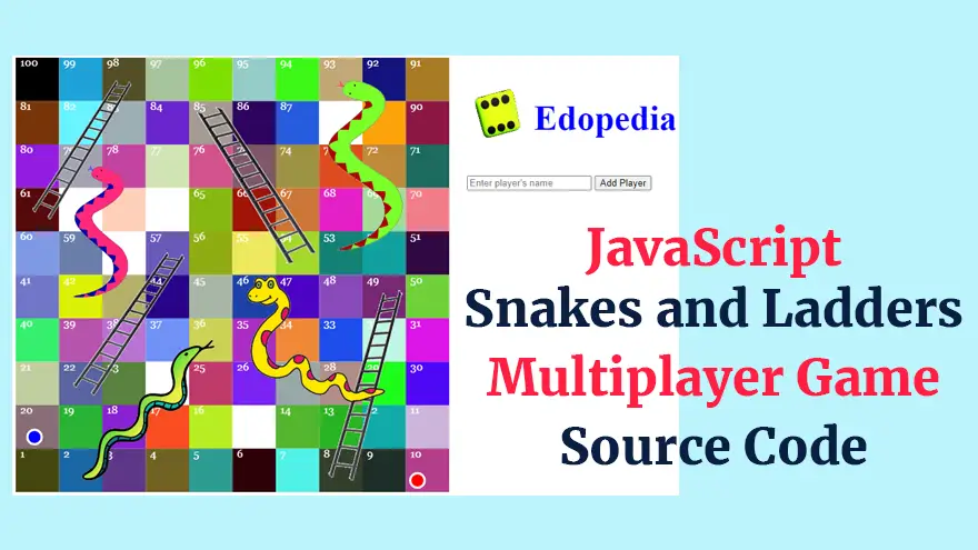 JavaScript Snakes and Ladders Game