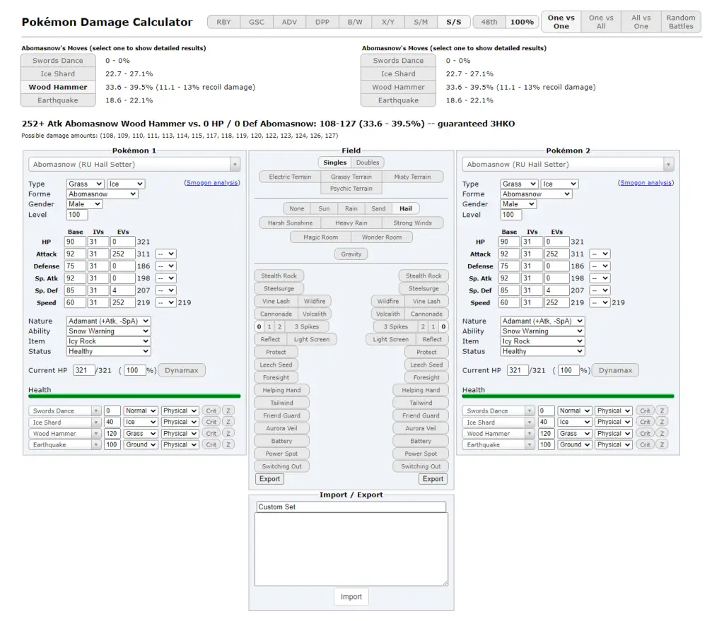 Pokemon Damage Calculator