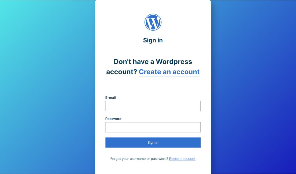 WordPress Admin Login Page Clone in HTML5 & CSS3