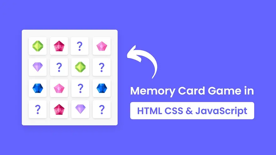 How to Make a Memory Cards Game in HTML5, CSS3 &#038; JavaScript